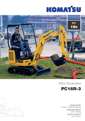 mini excavator PC16R-3