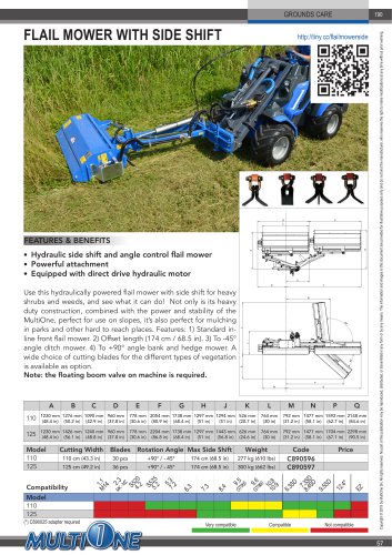 FLAIL MOWER WITH SIDE SHIFT