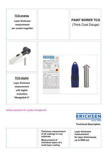 Technical Description Model Paint Borer TCG / WedgeSoft X