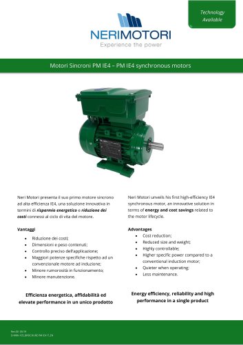 PM IE4 synchronous motors