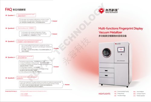 PVD Vacuum Metal Deposition Machine-Fingerprint Display-Forensic application