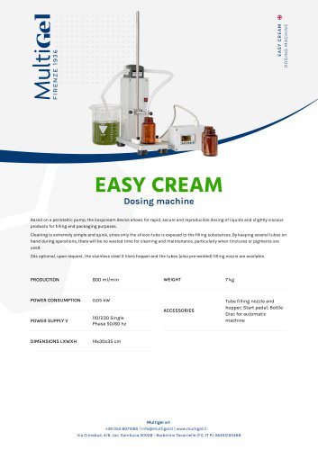 EASY CREAM - Cream and liquid dispenser