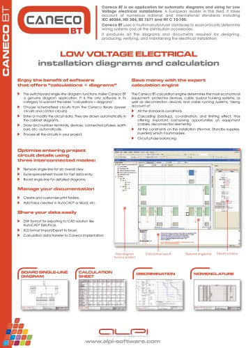 Caneco BT - Software for low voltage engineering