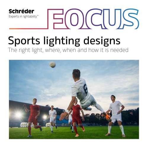 Sports lighting designs