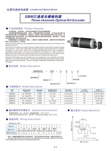 3 Channels Optical Encoder