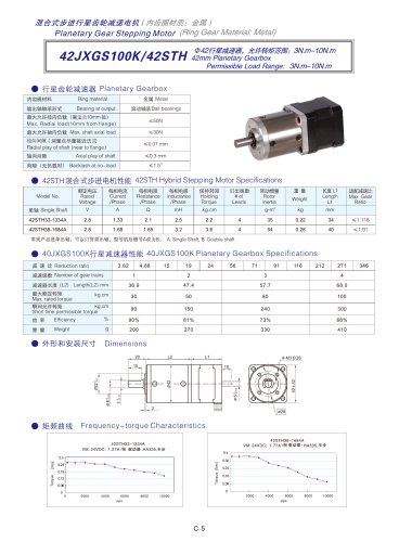 DYD-Planetary Geared Stepping Motor-42JXGS100K/42STH