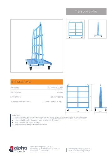 Transport trolley