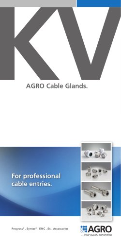 AGRO Cable Glands- For professional cable entries