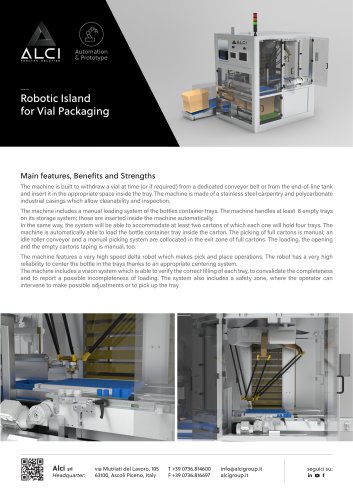 Robotic Island for Vial Packaging