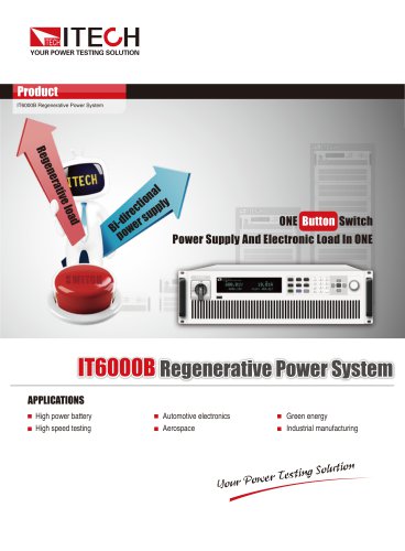 IT6000B Regenerative Power System