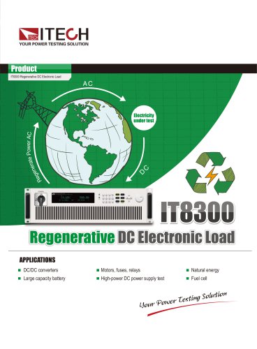 IT8300 Regenerative DC Electronic Load