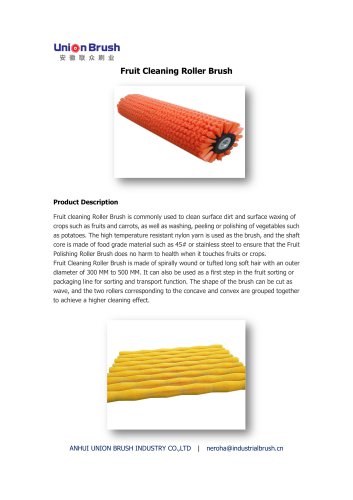 Fruit Cleaning Roller Brush