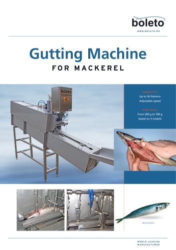 Gutting Machine FOR MACKEREL