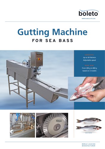 Gutting Machine FOR SEA BASS