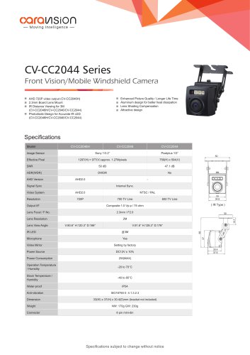 CV-CC2044 Series Front View HD Camera