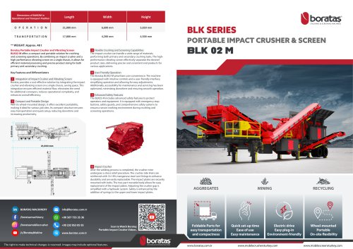 Boratas Wheeled Mobile Impact Crusher - BLK02M