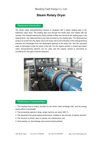 Tianli/Steam Rotary Dryer