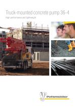 Truck-mounted concrete pump M 36-4 (BP 4439)