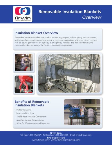 Removable Insulation Blankets Overview