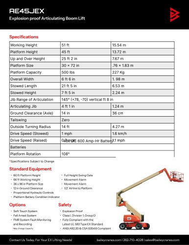 AE45JEX Articulating Boom Lift