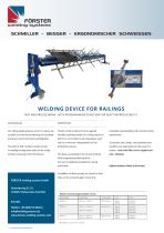 railing welding device