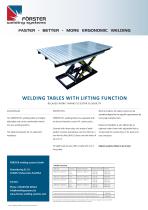 welding tables with lifting function