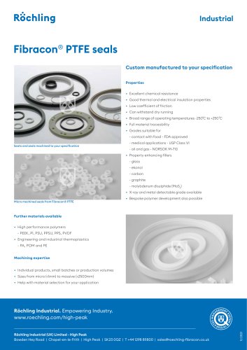 Fibracon® PTFE seals