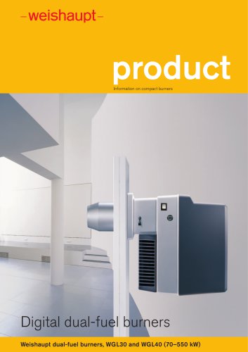 Dual fuel burner WGL30-C and WGL40-A