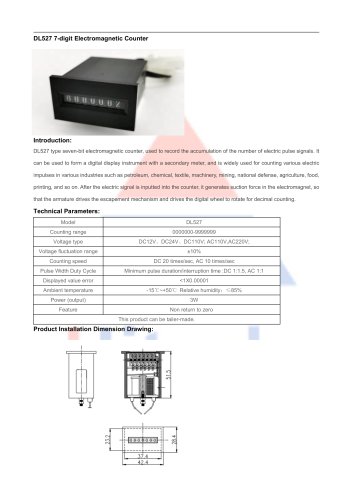 Hitech Electromagnetic Counter DL527