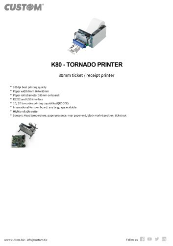 K80 - TORNADO PRINTER