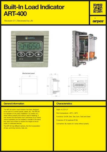 Built-In Load Indicator ART-400