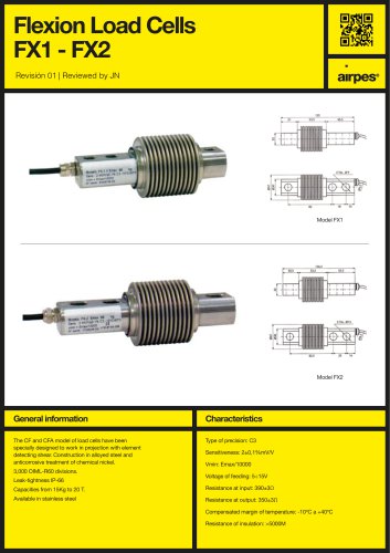 Flexion Load Cells FX1 - FX2