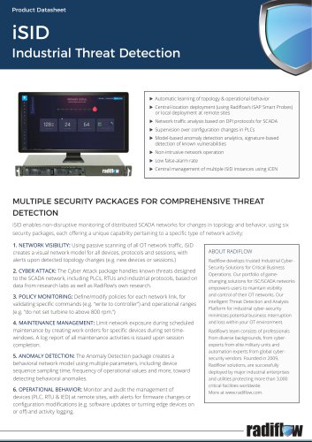 iSID Industrial Threat Detection