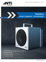 TalkBox Acoustic Generator - STIPA Reference