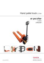 Hand pallet truck 2.3 ton BT Pro Lifter L-series LHM230P