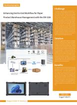 EM-I10A Enhancing End-to-End Workflow for Paper Product Warehouse Management with the 
