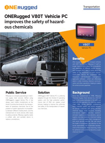 EM-V80T Vehicle PC: Revolutionizing Hazardous Chemical Transportation with Unified Safety and Efficiency