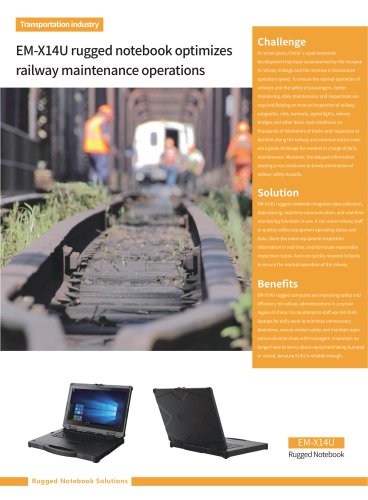 EM-X14U: Transforming Railway Maintenance Efficiency in the Transportation Sector