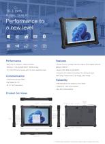 Emdoor Info. IP65 Durable Windows 11 Rugged Tablet EM-I10A