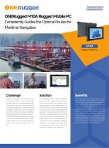 M10A Rugged Mobile PC Consistently Guides the Optimal Routes for Maritime Navigation