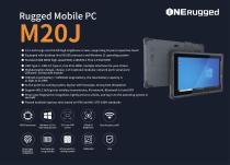 M20J 12 inch Rugged Tablet with Hot Swap Battery and Fingerprint
