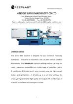 Horizontal injection molding machine TH130