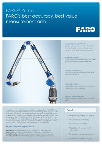 Tech Sheet FARO Prime