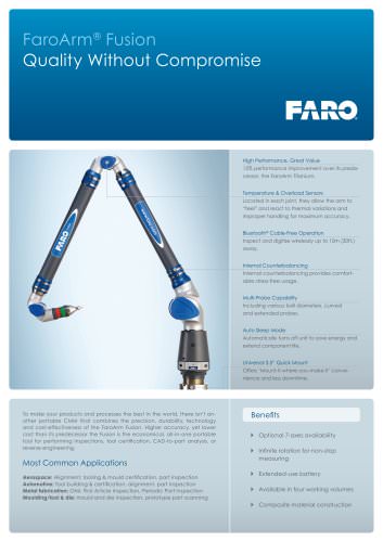 Tech sheet - FaroArm Fusion