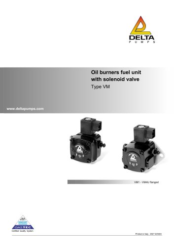 VM Oil burners fuel unit with solenoid valve