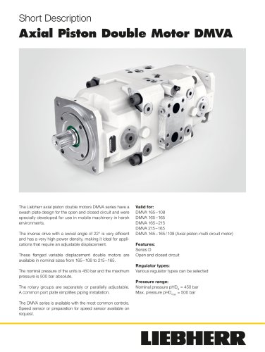 DMVA D Double Motor Short Description