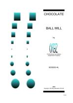 BCM200-HL / CHOCOLATE BALL MILL