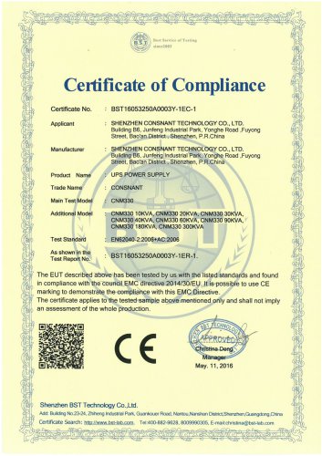 CE certificate