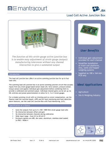 JBA Product sheet