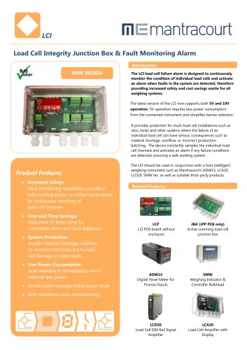 Load Cell Integrity Junction Box & Fault Monitoring Alarm